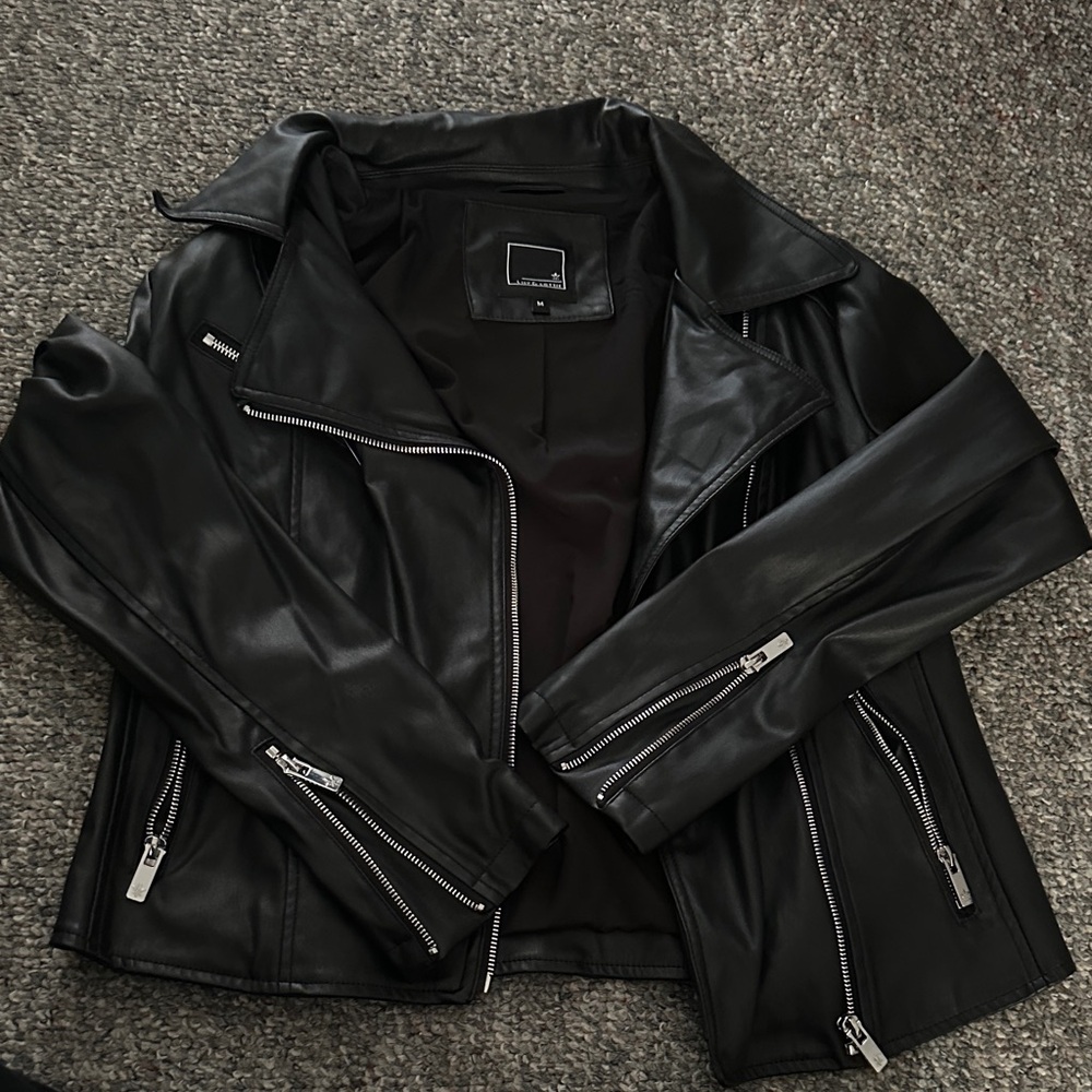 Classic Black faux Leather Jacket
